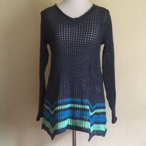 Perfect Royal Robbins open knit crocheted sweater